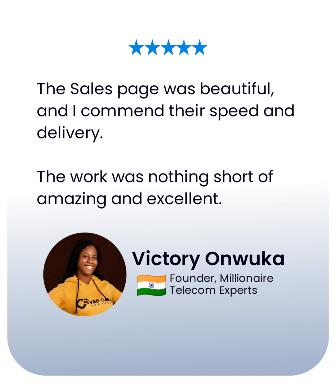 I love Everything about the website. I appreciate the professionalism that was put into it. It captured everything I represent, and is just perfect and amazing. I love, love it. (John UC Favour 🇳🇬) I love Everything about the website. I appreciate the professionalism that was put into it. It captured everything I represent, and is just perfect and amazing. I love, love it. (John UC Favour 🇳🇬)